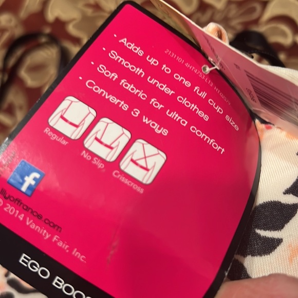 Brand new Lily of France ego-boost women’s bra, brassiere 38B floral - Picture 4 of 5